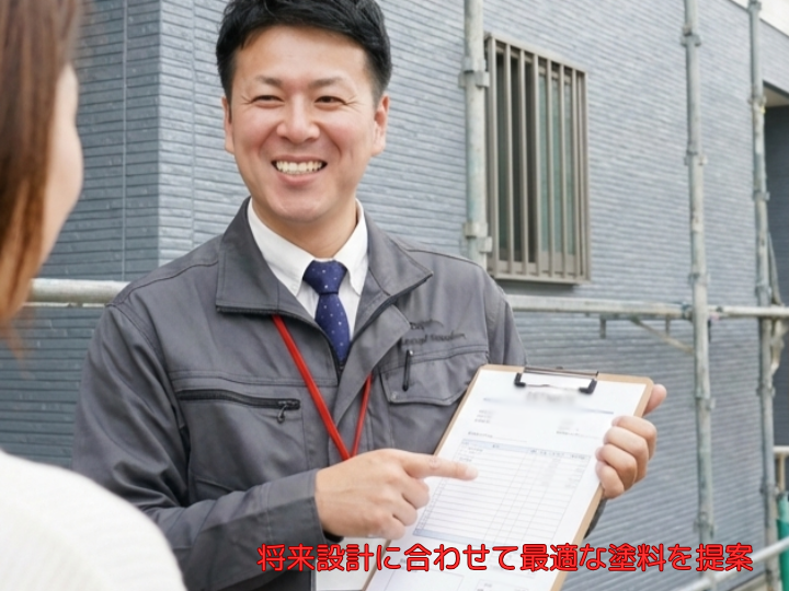 将来設計に合わせて最適な塗料を提案